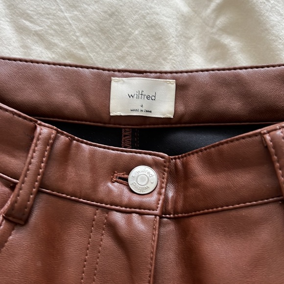 ARITZIA WILFRED Melina’s Brown/Cognac Size 4 - Picture 3 of 4